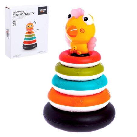 Pyramid "chicken", sound effects, 5 rings