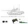 Designer Mechano "Russian Tank", radio control, 995 parts