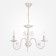 Tomas 3x60W E14 chandelier is white, gold