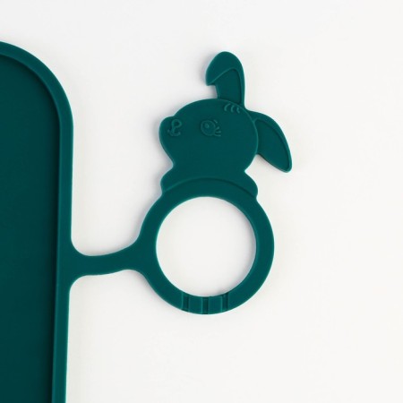 Silicone rug for a bowl "Pattern", 30x40 cm, green-2