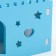 House for rodents with a hole for a drinker, 14 x 8 x 9 cm, blue