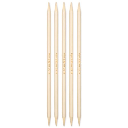 Sachs, bamboo, 6.0 mm/20cm knitting needles, 5 pcs-1
