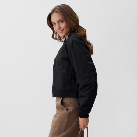 Jacket (bomber) Women's mist size m, black-6