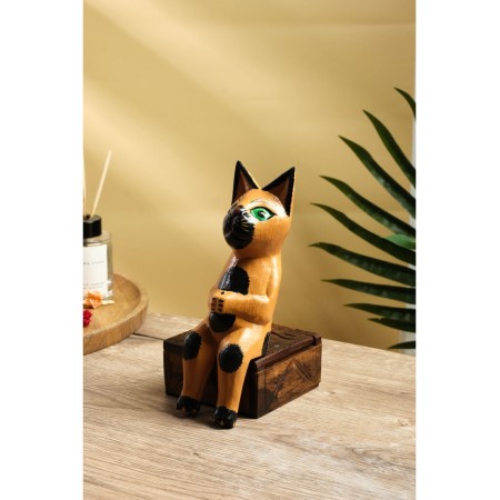 Interior souvenir "Cat Fisherman" Red 20 cm-1