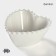 Porcelain salad magistro "Heart", 550 ml, D = 15.5 cm, white color