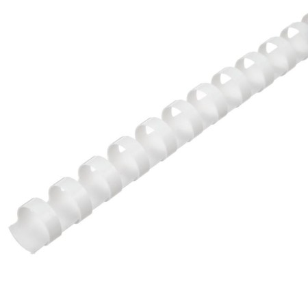 Plastic binding springs, d = 10mm, 100 pieces, sew 41-55 sheets, white, Geleos-2