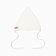 Knitted children's hat minku, white color, size 40-42