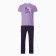 Homemade male set (jumper/pants), lavender color/graphite, size 54 (2xl)