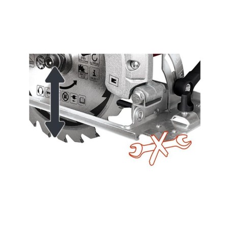 Circular saw Einhell TSC 1200, 1230 W, 5000 rpm, 160x16 mm, 37/55 mm-1