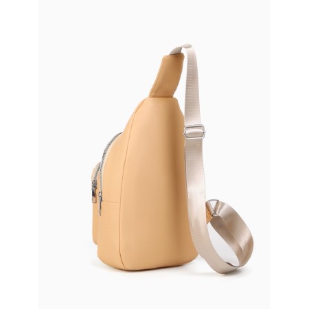 Backpack-sling, 18*5.5*29 cm, lightning department, 1 n/pocket, beige-3
