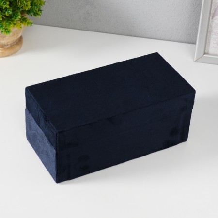 Casket Textile "Nucleus" blue 12x25x7.8 cm-3