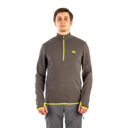 Payer Sweatshirt "Tahoe", fleece 150g, gray with lemon, rr 40-42 Height 170-176