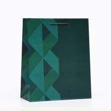 Gift Green Romb Gift Package, 26 x 32 x 12 cm