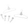 Frozen household appliance, cold heart: iron, board, basket, hangers