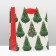 Gift package "Christmas trees", luxury 11.5 x 14.5 x 6.5 cm