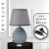 Aurelia table lamp E14 40W gray 20x20x33.5 cm