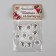 The buttons are sewing, decorative, 15 × 15 mm, 5 pcs, white color