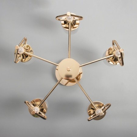 Causteen with FDD "Lamur" 5XLED 50W 3000-6000K gold 55.5x55x80 cm-5