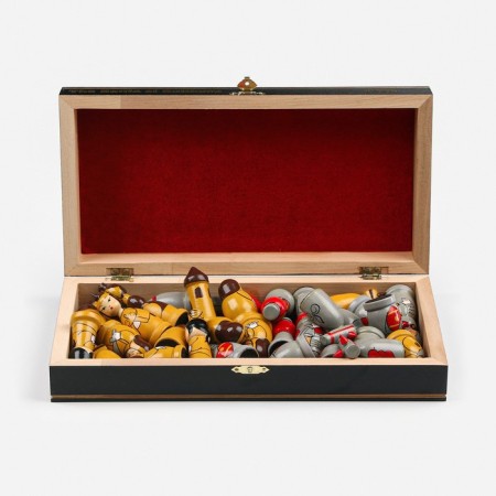 Chess "Battle Kulikovo", board wood 30 x 30 cm, pawn H-5 cm, king H-8.5 cm-2