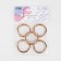 Carabin ring is flat, d = 32/42 mm, thickness - 5 mm, 5 pcs, gold color