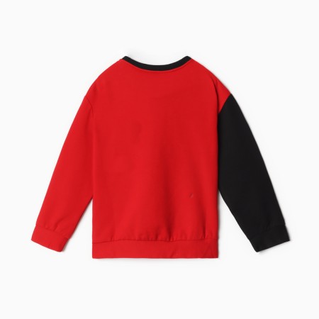 Jumper for the boy Minaku: Exclusive Print, red color, height 128 cm-7