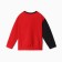 Jumper for the boy Minaku: Exclusive Print, red color, height 128 cm