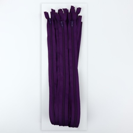 Lightning "Spiral", No. 5, detachable, automatic lock, 80 cm, eggplant color-2