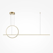Suspension lamp Maytoni Mod247PL-L49BSK, LED, 40W, 143x11.7x344 cm, 2100lm, brass color