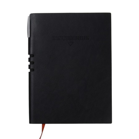 The diary is low, PVC cover, A5 format, 140 l, cell, with a pen, classic, mix-3