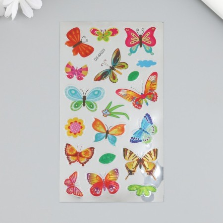 Plastic sticker "Butterflies/Star Night" mix 9.5x17.5 cm-1