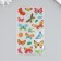 Plastic sticker "Butterflies/Star Night" mix 9.5x17.5 cm