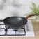 Pan Wok Granit Ultra Blue, D = 28 cm, h = 9.5 cm, plastic handle, anti -stick coating, black color