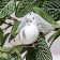 A set of birds for decor and floristry, on the clothespin, plastic, white, 2 pcs., 13 x 3 x 3 cm