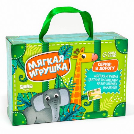 Set with a soft toy "Jungle", 8 items-14