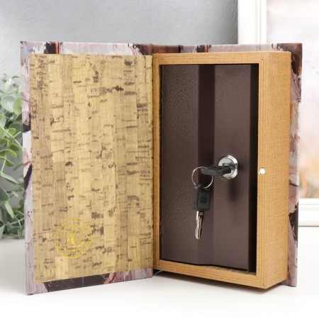 Safe Brush Tree leatherette "Violin in Women's Hands" 21x13x5 cm-2
