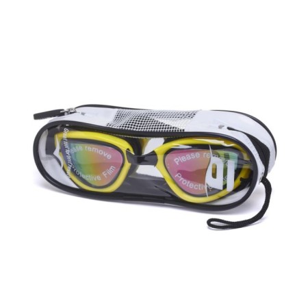 ATEMI N5301 swimming glasses, silicone, black/yellow color-4