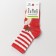 Children's socks "moose", red color, size 16-18