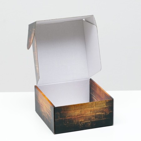 Self -charged box, without a window, "Present", 19 x 19 x 9 cm-2