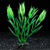 Artificial aquarium plant, 10 cm, green