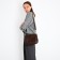 Cross-Bodi Bag on a zipper, brown color