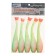 Yaman foam fish with silicone insert, 12 cm, 23 UV color, 5 pcs.