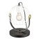 Pasquale table lamp, 1x60W E27, black color, gold