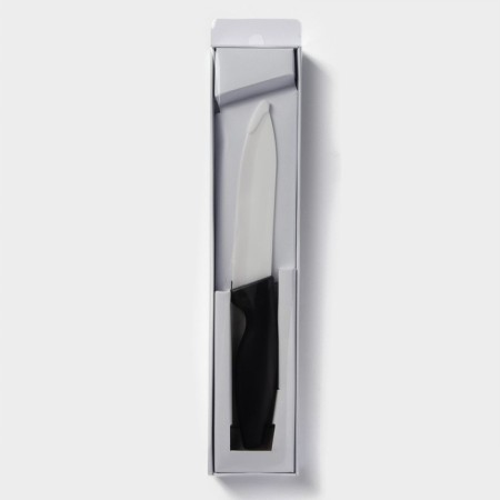 Knife ceramic shade "Shadow", blade 13 cm, black color-3