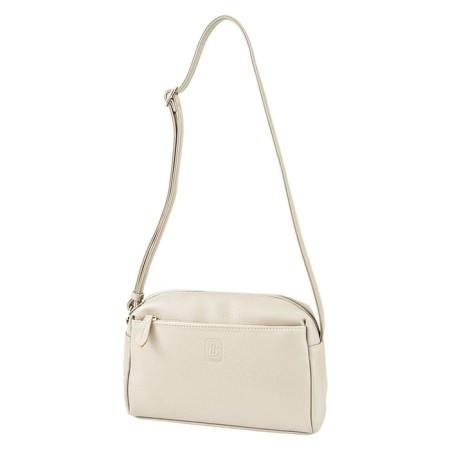 Cross-Bodi Bag on a zipper, beige color