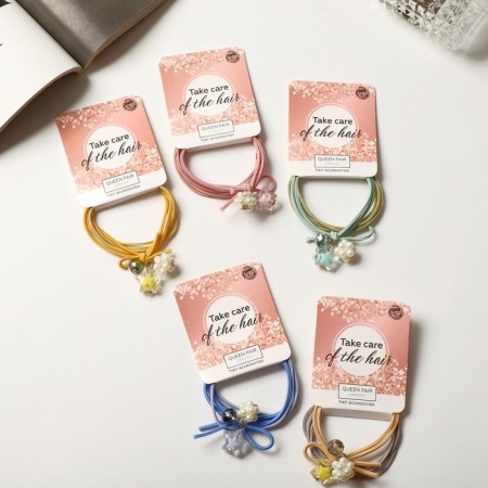 Hair gum "Avelin" (set 2 pcs) Flower Star, mix-1