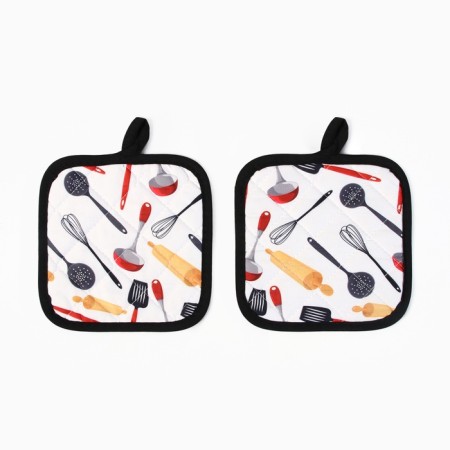 Kitchen set of the “cook” shares: a tack 16x16 cm - 2 pcs, 100% p/e-3