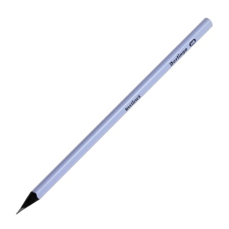 Black -granographic pencil Berlingo "Instinct", HB, three -sided, black tree, sharpened-5