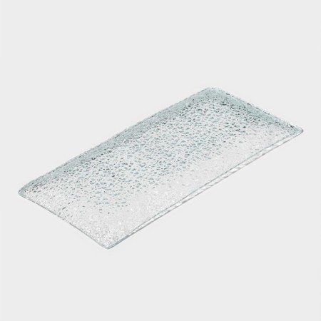 Glass Serving shares "Texture", 19.5 × 9.5 cm, rectangular-3