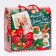 Gift box New Year's emerald vintage 23 x 10 x 22 cm