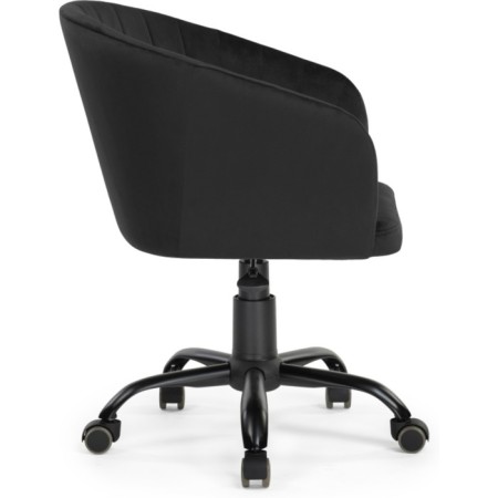 Computer chair thibault plastic/velor, black/black 60x60x81 cm-2